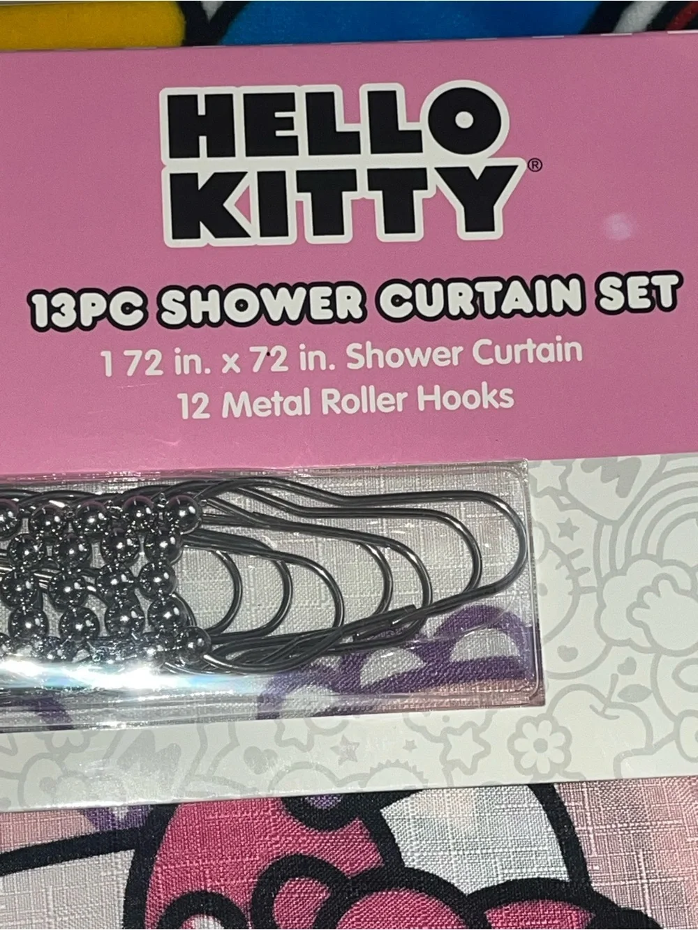 Hello Kitty Pink Shower Curtain 13 pc Set NEW NWT